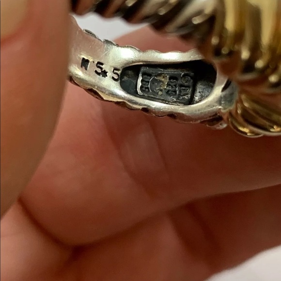 Authentic David Yurman Lemon Citrine 5.5 SS Gold. - Picture 7 of 7